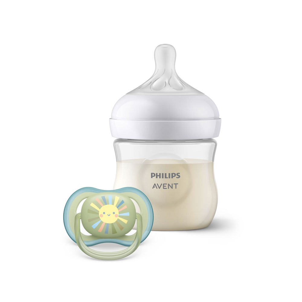 Avent Natural Response Discovery baby set bottle + dummy 125 ml