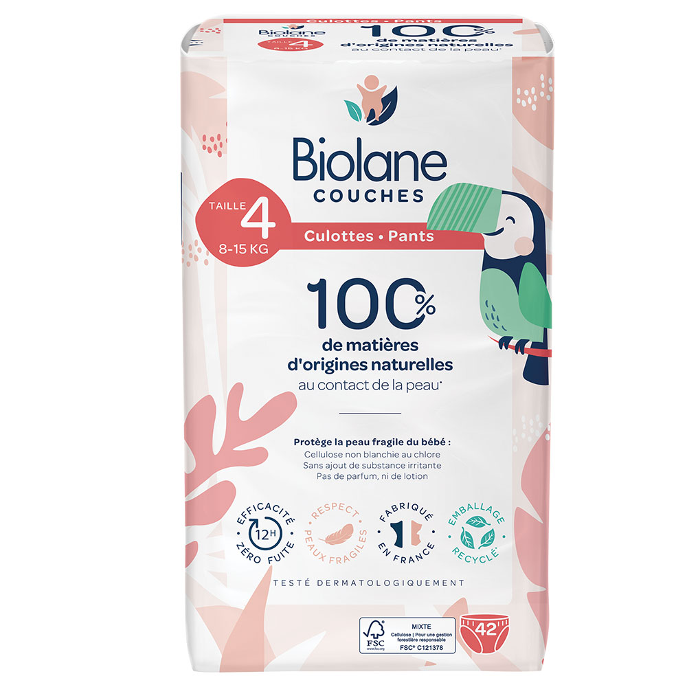 Biolane Diapers Size 4 Pas de fuite x42