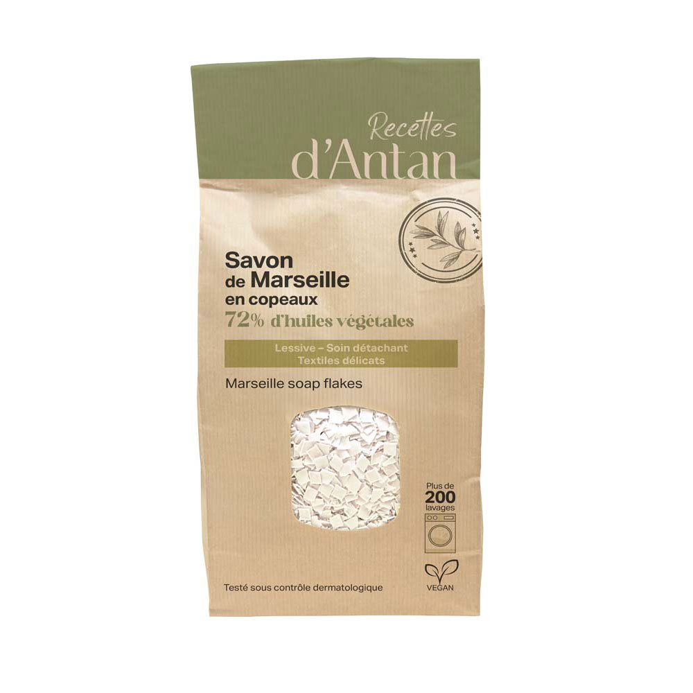 Recettes d'Antan Marseille soap stain remover laundry detergent in flakes 750 g