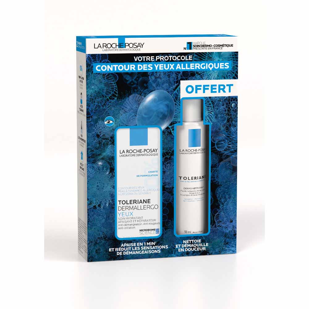 La Roche-Posay Toleriane Dermallergo Eyes + Dermo-cleaning free 10g