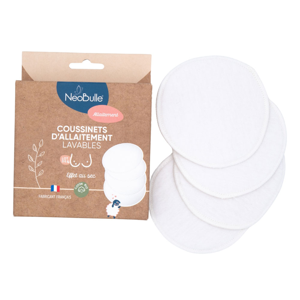 Neobulle Breastfeeding Washable Breast Pads 4 x