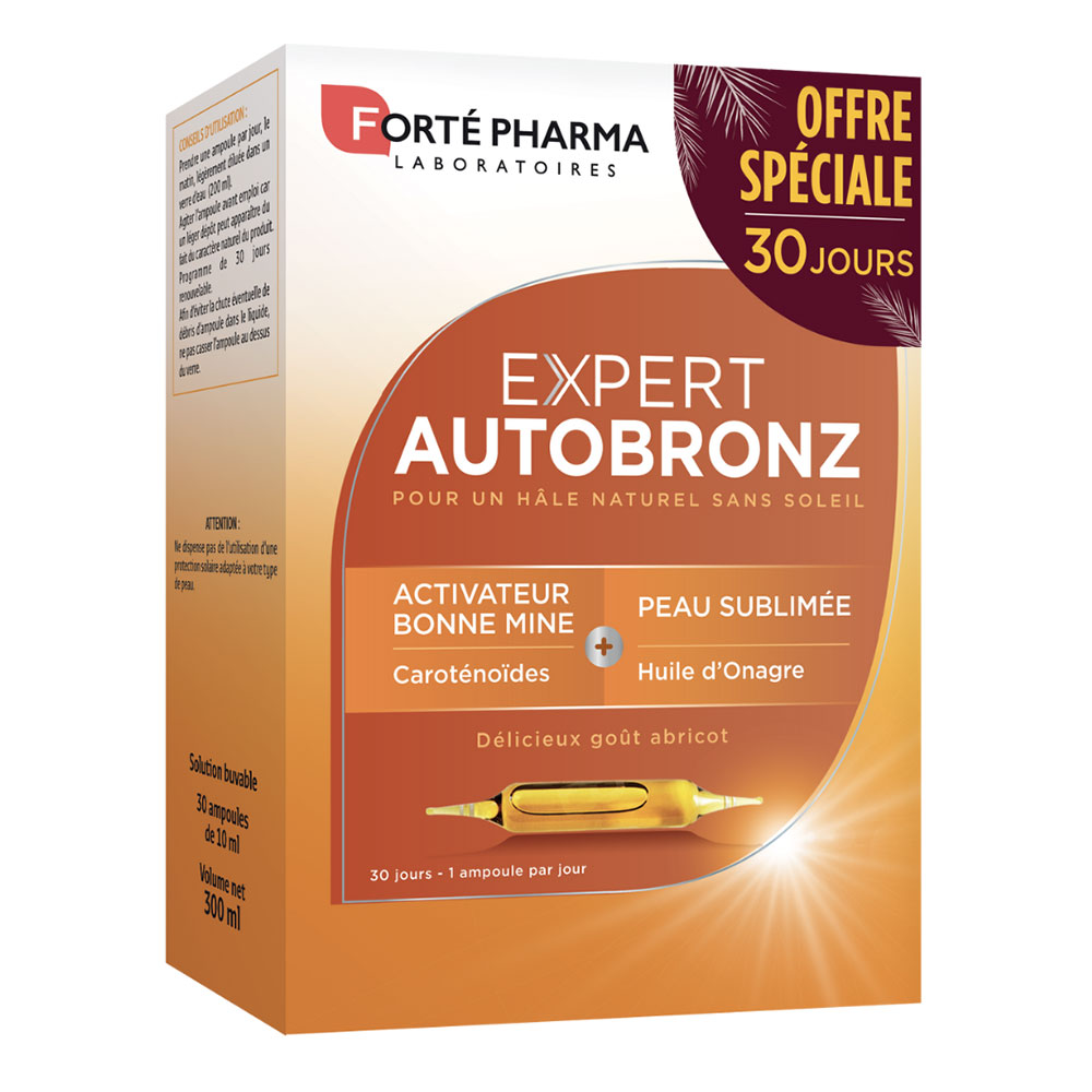 Forté Pharma Expert AutoBronz Self-Tanning Glow Effect 30 ampoules
