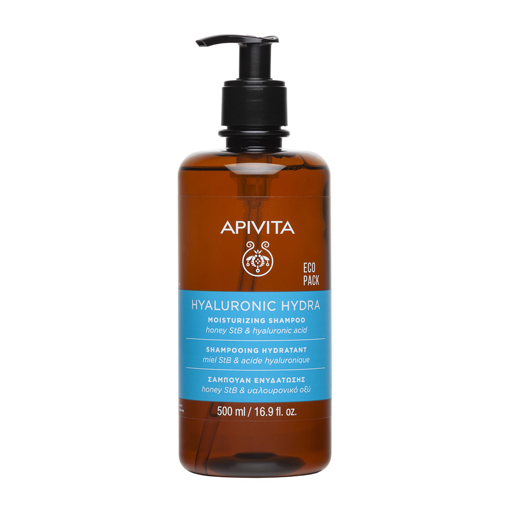 Apivita Hyaluronic Hydra Shampoo Tous Types de Cheveux 500ml