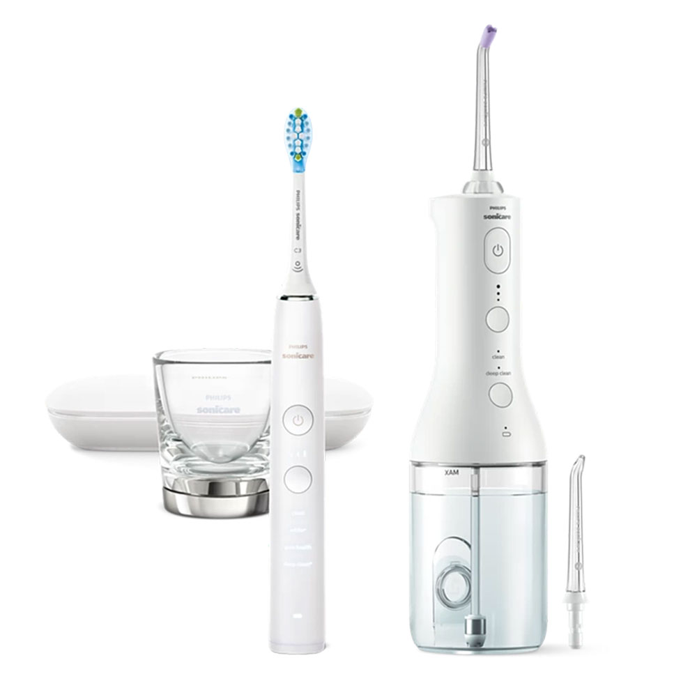 Philips Sonicare Giftboxes Power Flosser 3000+ Diamond Clean 9000
