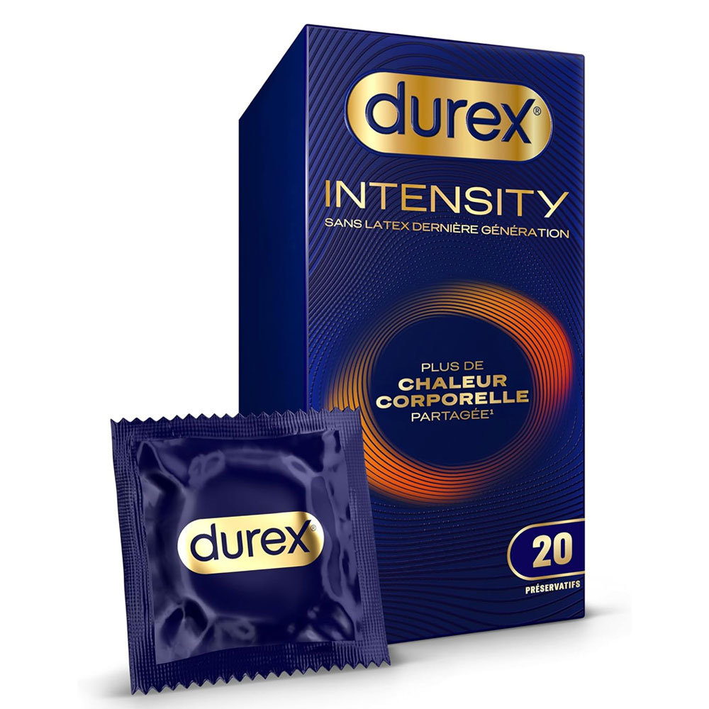 Durex Intensity Latex-free condoms Shared body heat x20