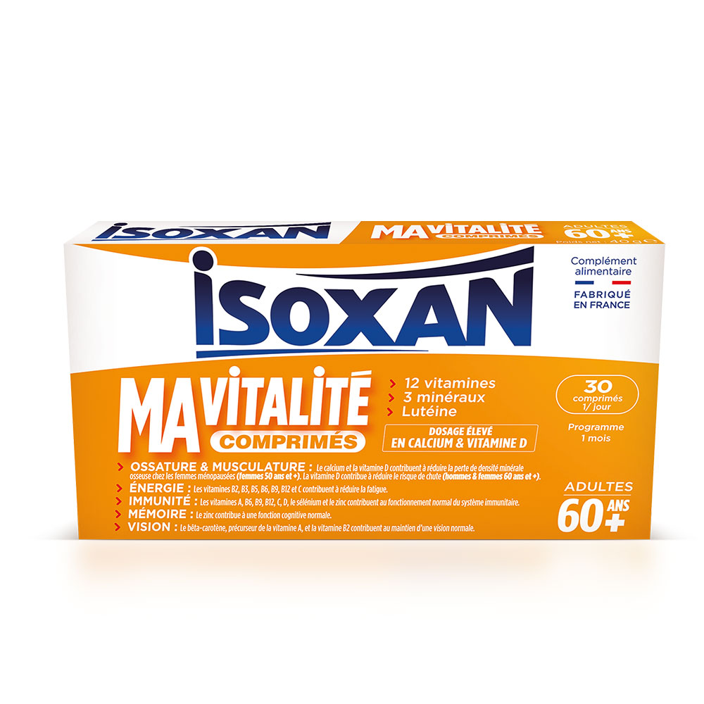 Isoxan My vitality 60+ energy, memory and immune support 30 tablets