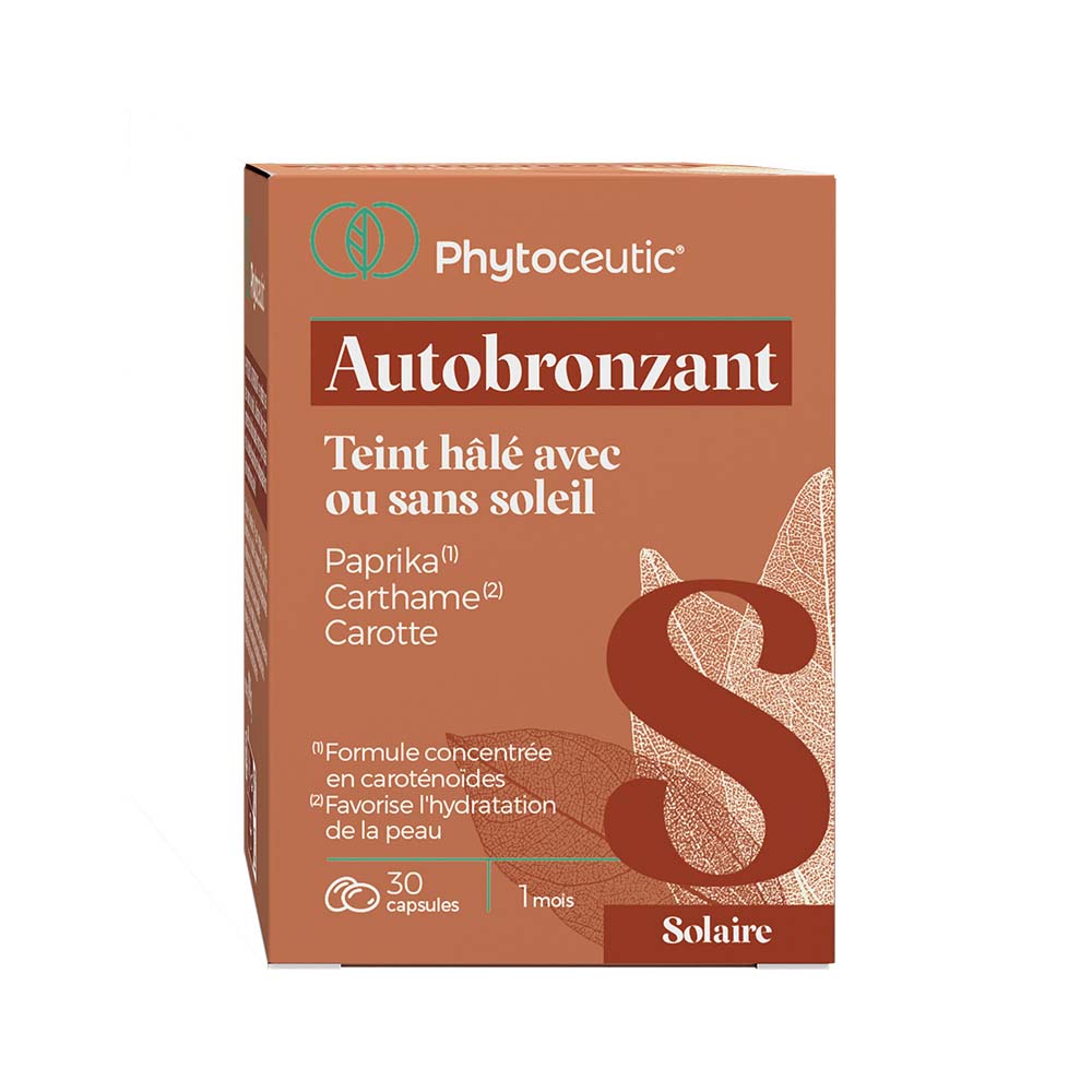 Phytoceutic Sunless Tanning Lotion for a Natural Glow with or without sun 30 capsules