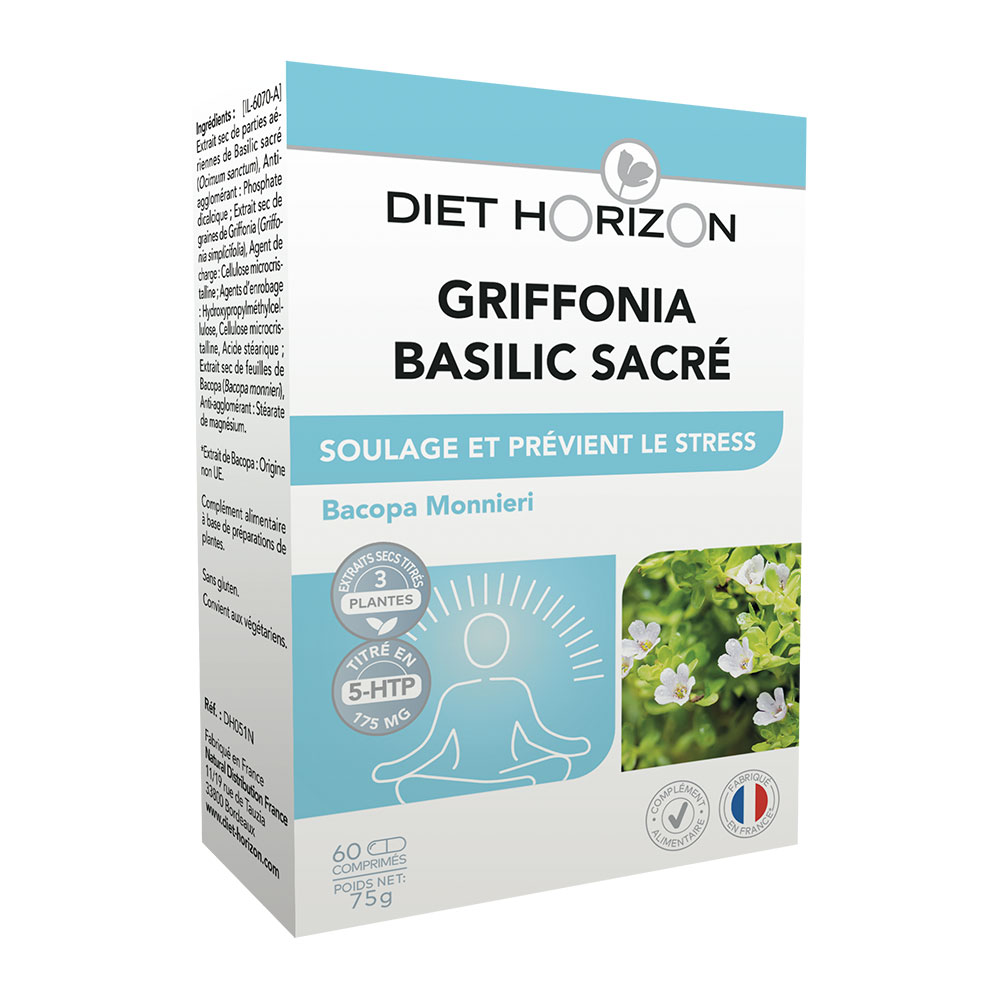 Diet Horizon Sacred Basil Griffonia 60 Comprimés