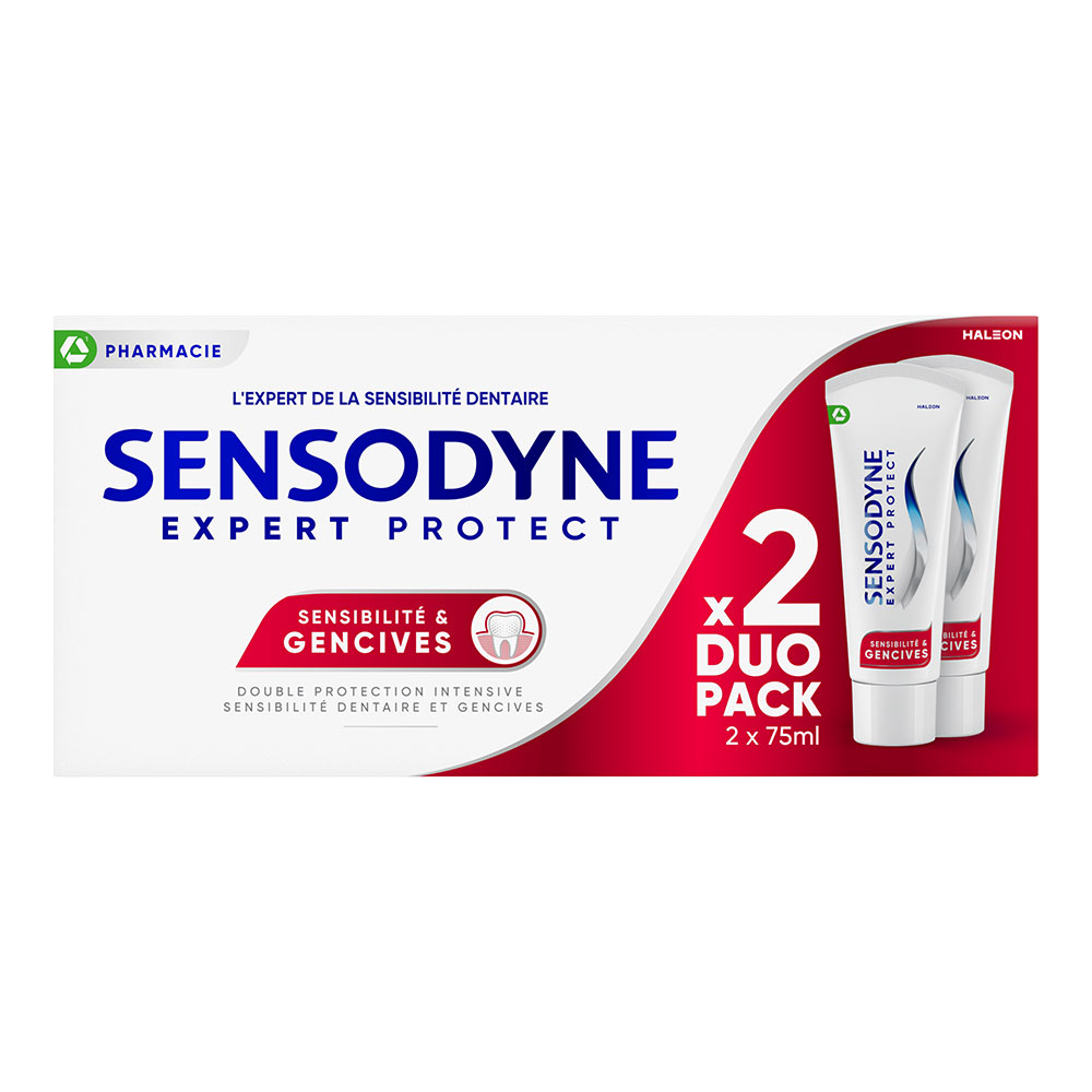 Sensodyne Expert Protect Mint Toothpaste For Gums And Sensitivities 2x75ml