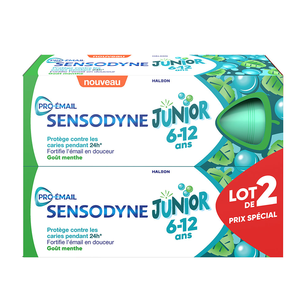 Sensodyne Pro-Email Toothpaste Junior 6 to 12 years Sweet Mint 2x50ml