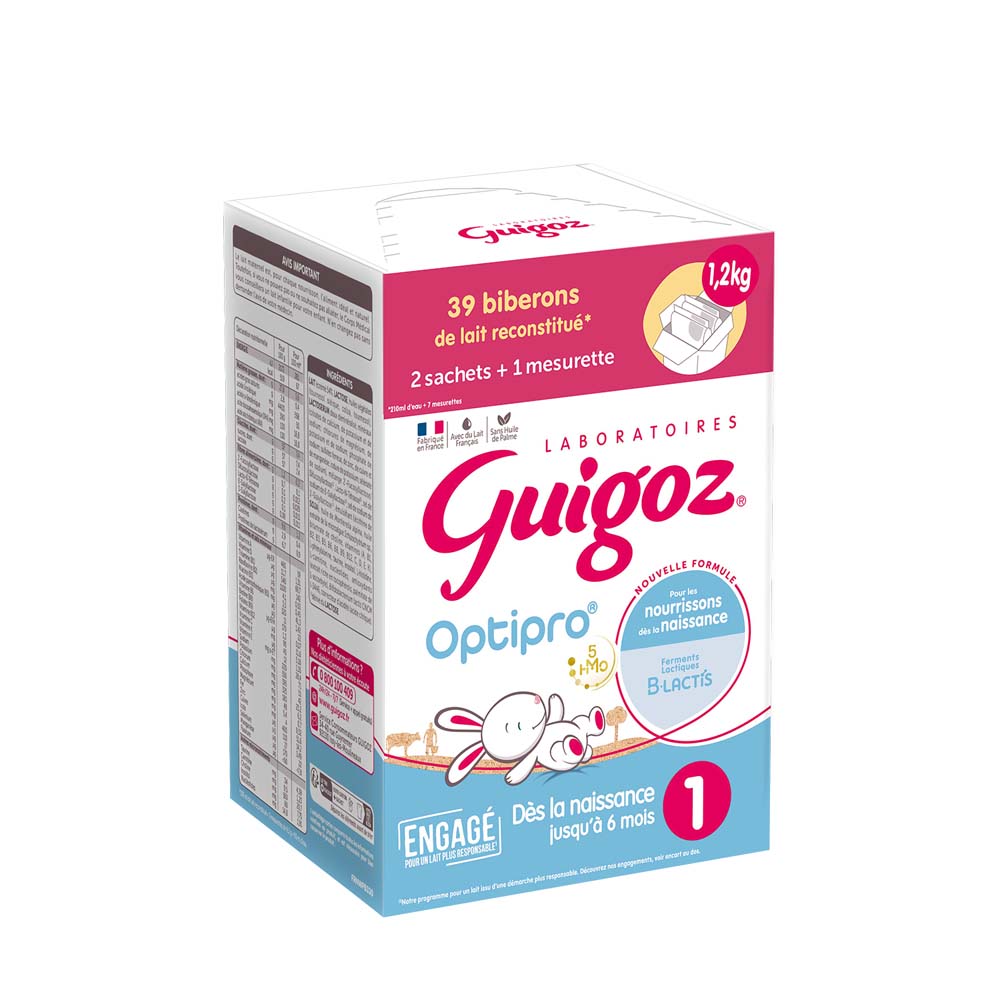 Guigoz Optipro Infant formula 1 from birth to 6 months 2 x 600 g
