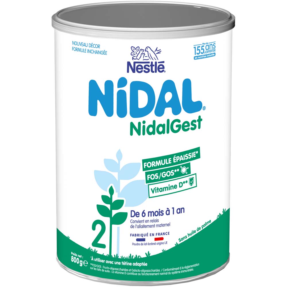 Nestlé Nidal Thickened follow-on milk powder NidalGest 2 from 6 months to 1 year 800 g