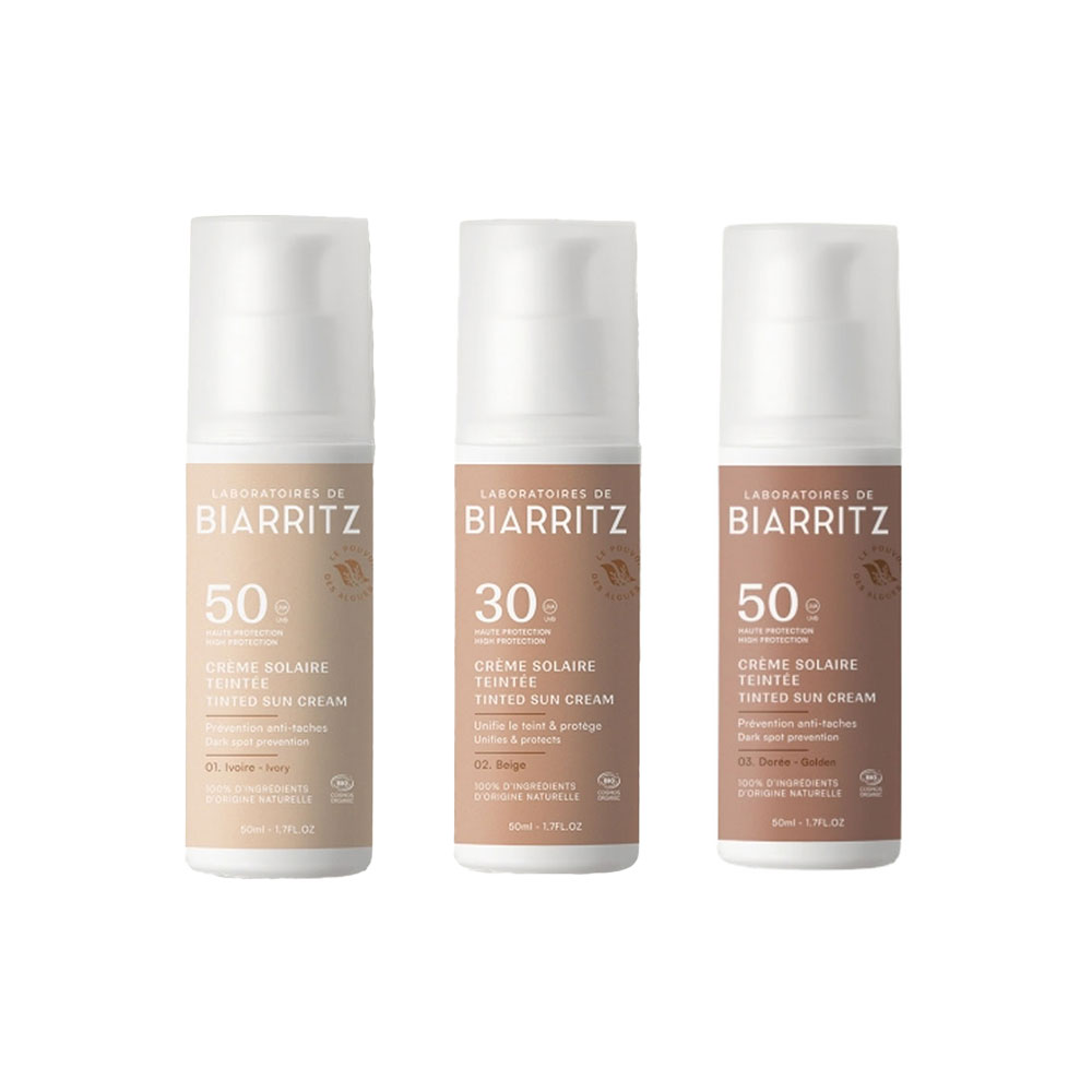 Laboratoires De Biarritz Sun care Tinted Organic Face Cream SPF50 50 ml