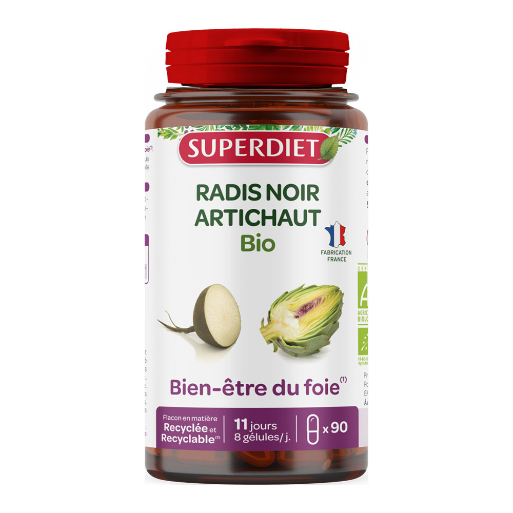 Superdiet Black radish and organic artichoke 90 capsules