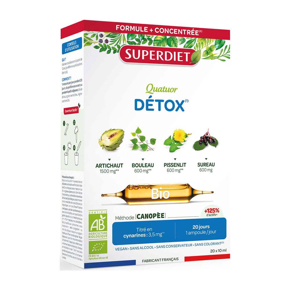 Superdiet Detox quartet 20 ampoules