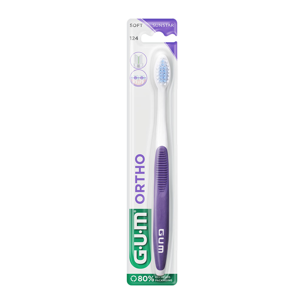 Gum Ortho soft orthodontic toothbrush Ref 124
