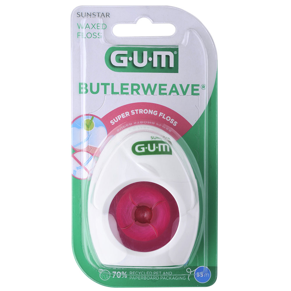 Gum Butlerweave 55 M Waxed Dental Floss