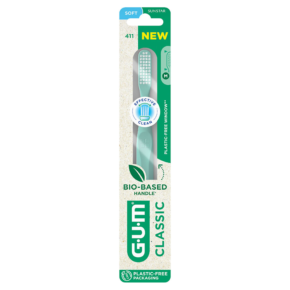 Gum Classic 411 Classic Supple Regular Toothbrush