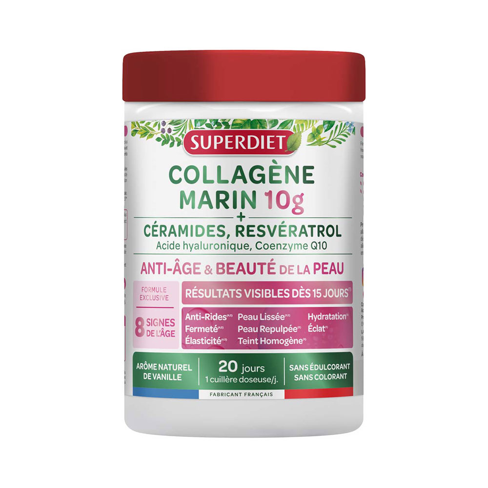 Superdiet Marine collagen 10 g anti-ageing & skin beauty 210 g