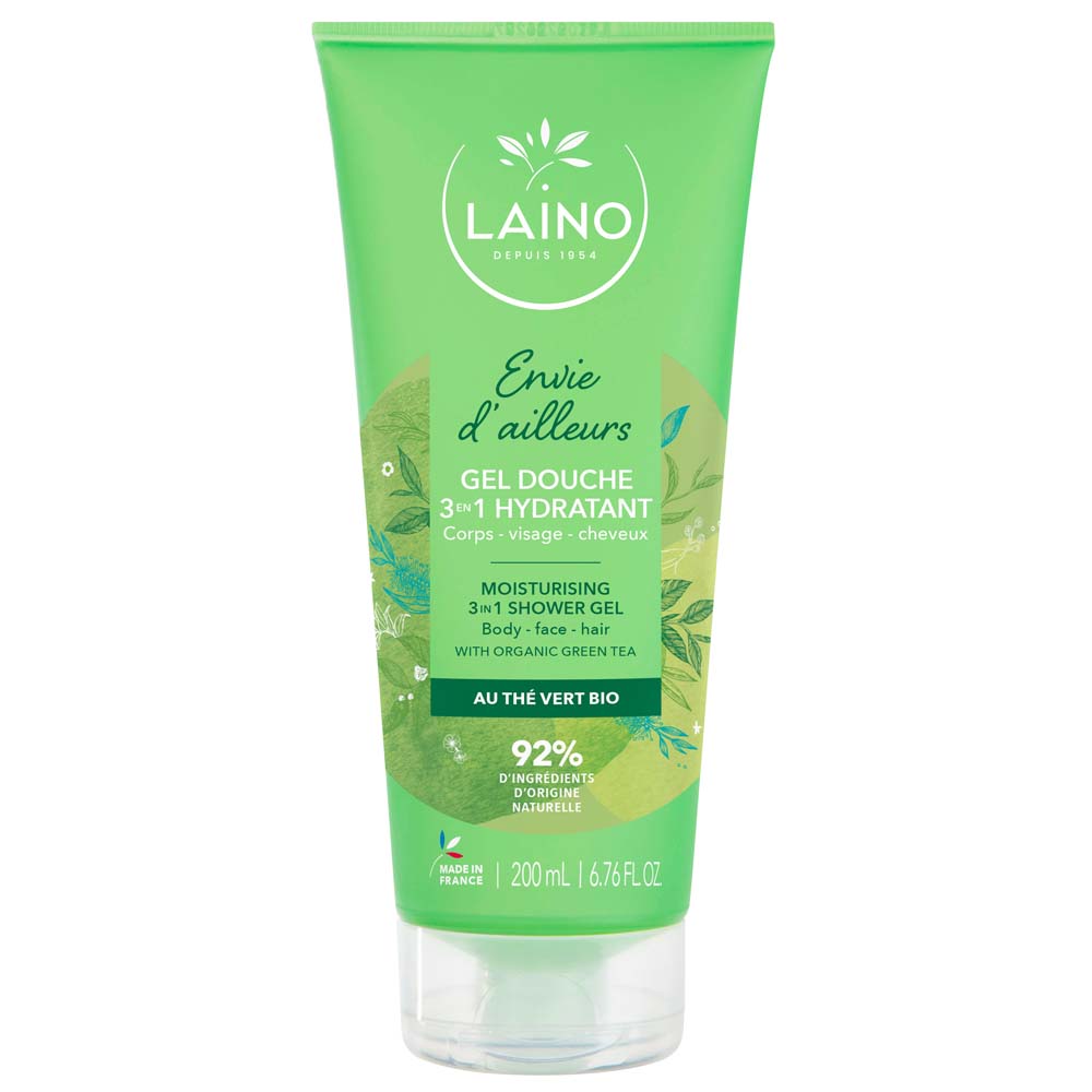 Laino Envie d'Ailleurs 3-in-1 Shower Gel with Organic Green Tea 200ml