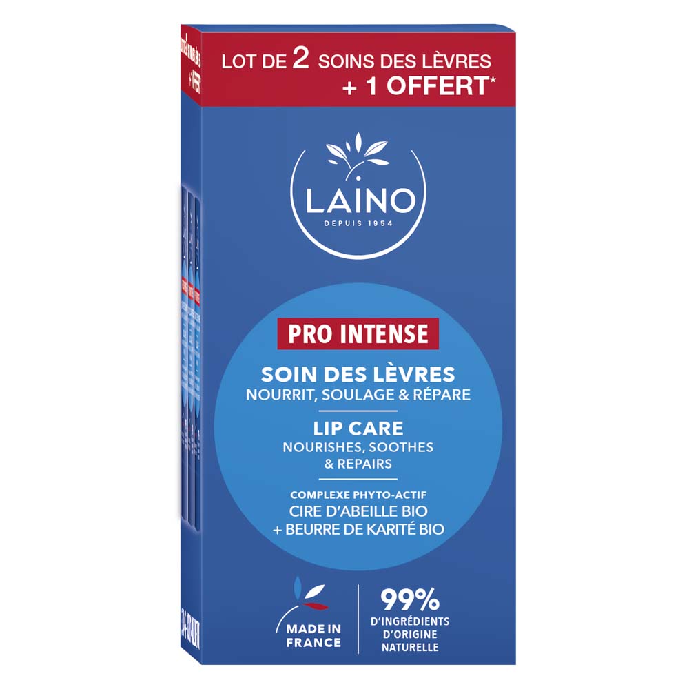Laino Lip Care Bee Wax 3x4g