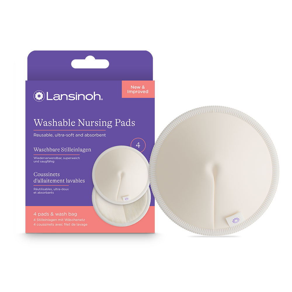 Lansinoh Washable Milk Feeding Pads X4 x4