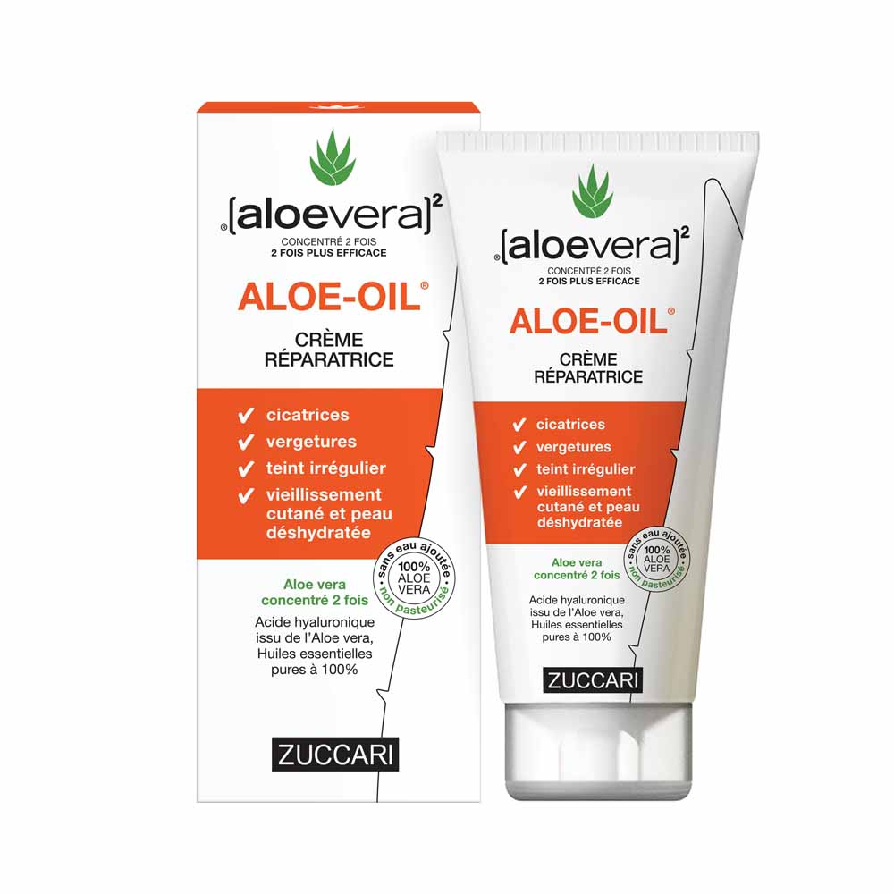 Naturancia [aloevera]2 Zuccari ALOE-OIL Repair Cream Aloe vera and essential oils Hyaluronic Acid 150ml