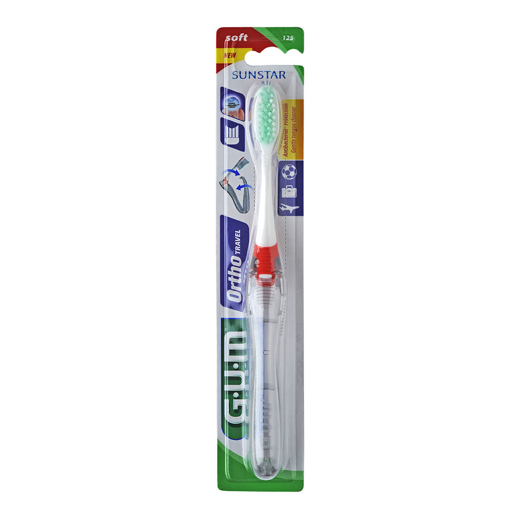 Gum Ortho Travel Ambulatory Toothbrush V-Cut