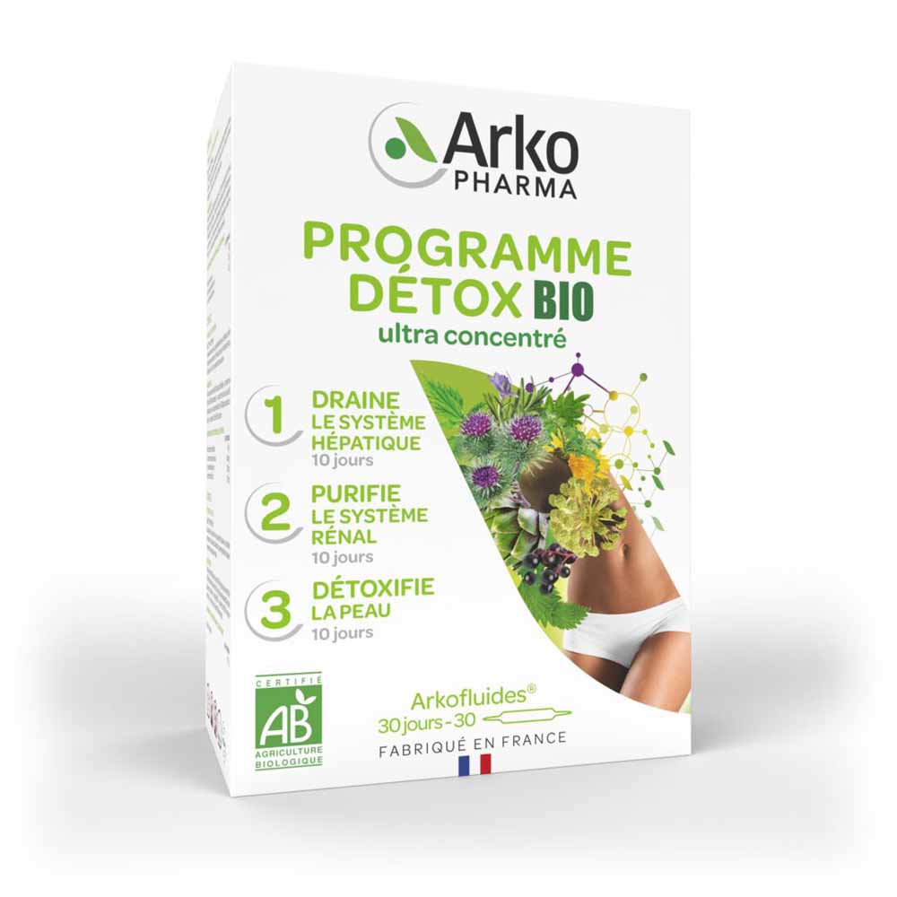 Arkopharma Arkofluides Arkofluide Organic Detox Programme 3x10 Phials 3x10 Ampoules