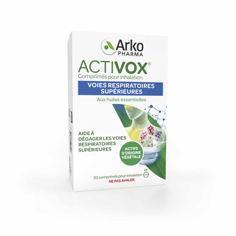 Arkopharma Activox Essential Oils for Nose and Throat 20 tablets for inhalation
