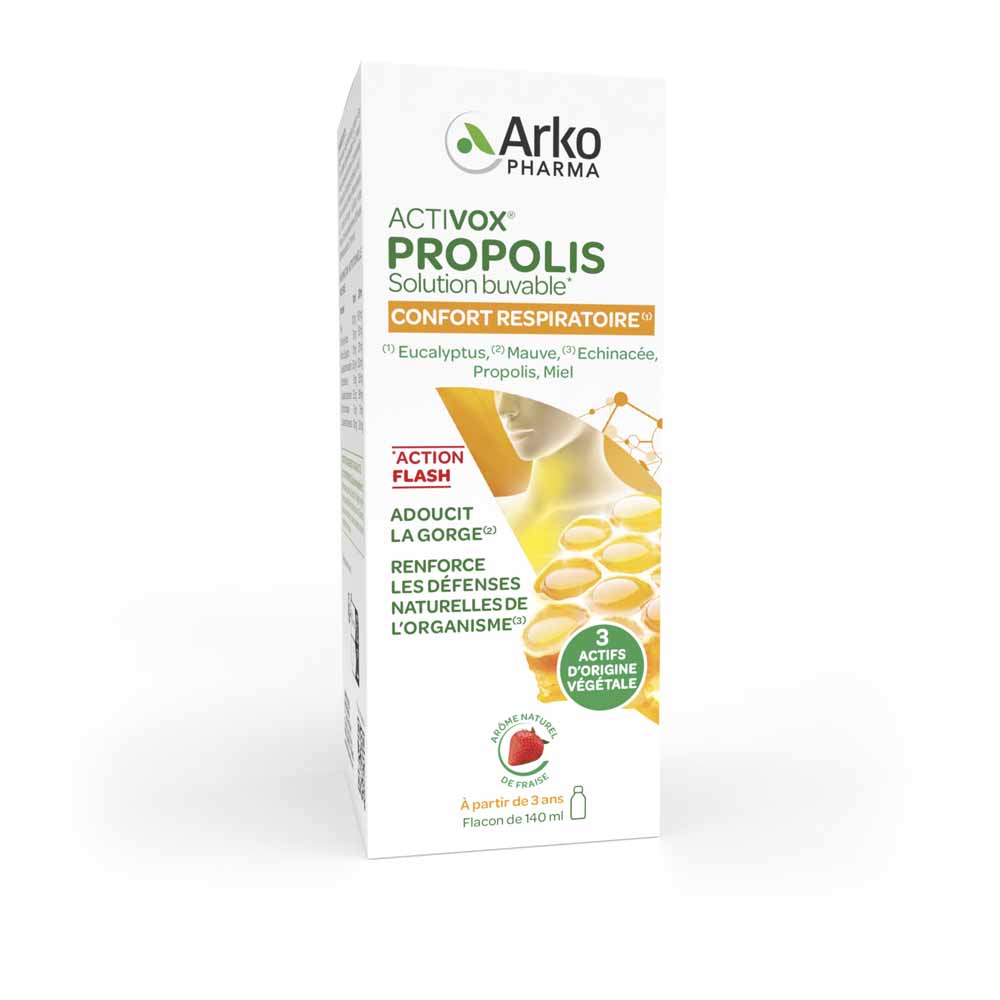 Arkopharma Activox Propolis syrup supports respiratory comfort 140 ml