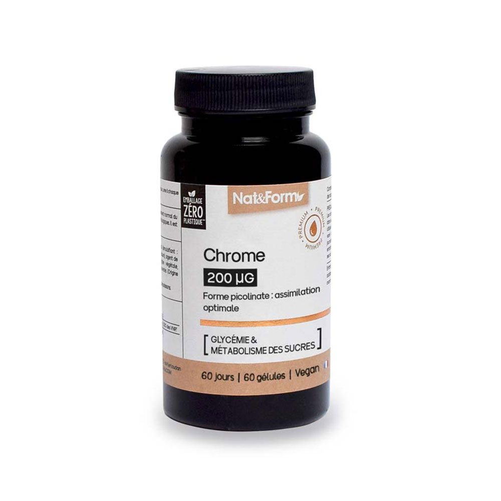 Nat&Form Premium Nutraceuticals Chrome 60 capsules
