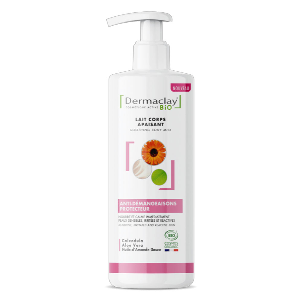Dermaclay Soothing body milk for itching relief 400 ml