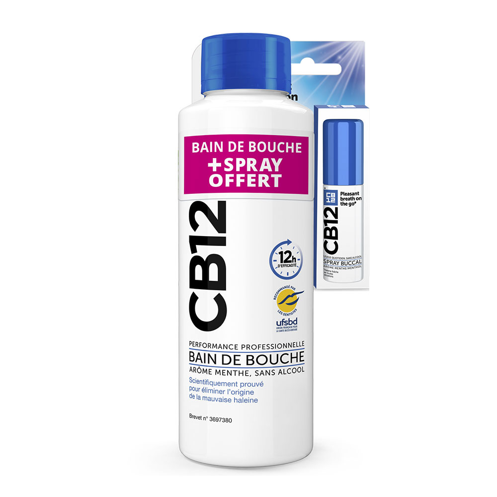 Cb12 Original mouthwash + free spray mint flavour 515 ml