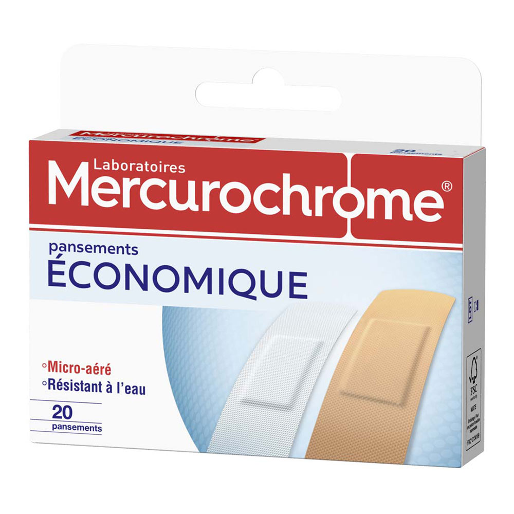 Mercurochrome Plasters X 20 Economic Format