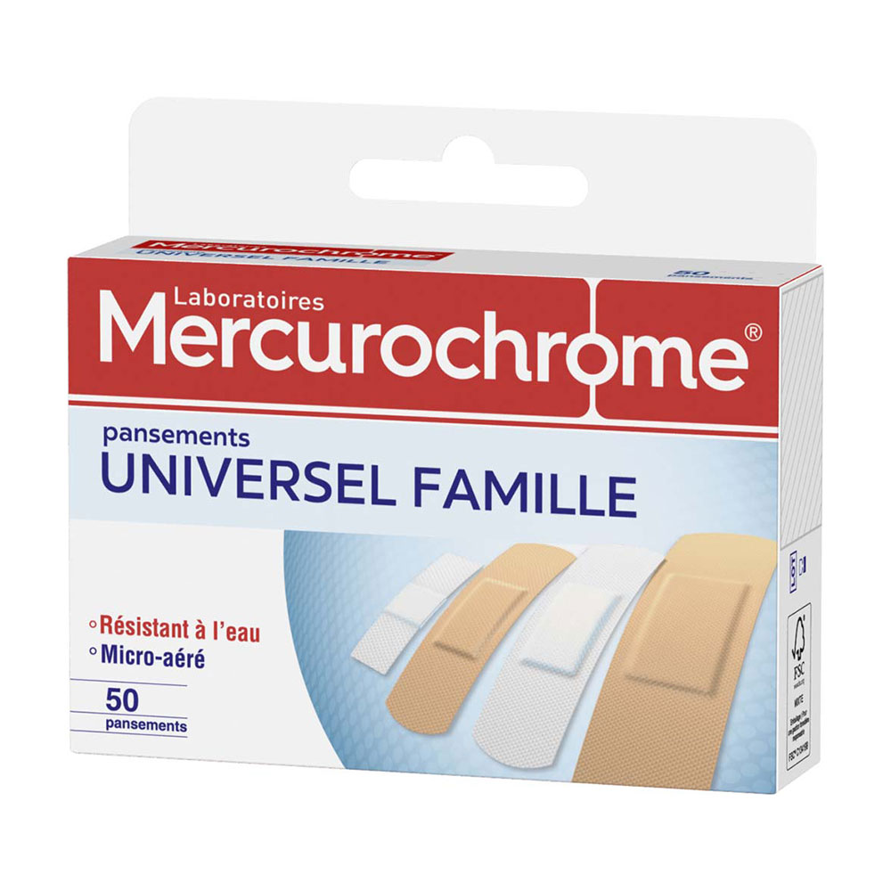 Mercurochrome Universal Family 50 Strips