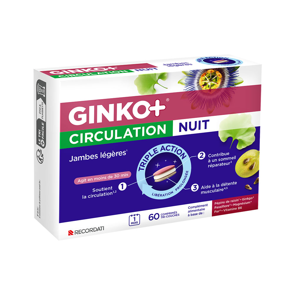 Ginko+ Night circulation light legs 60 tablets