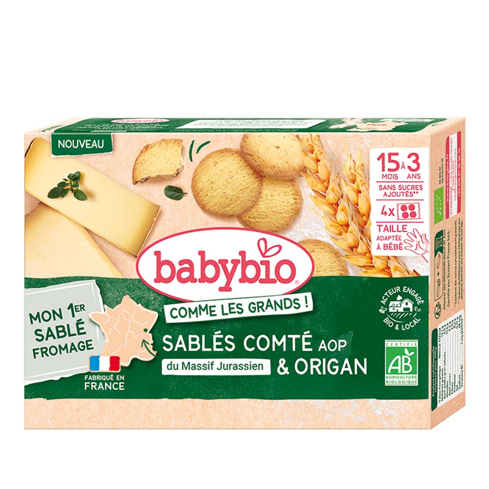 Babybio Comté AOP & Oregano Biscuits 16 units