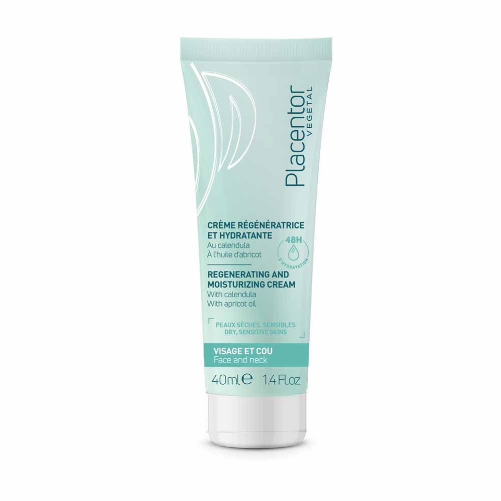 Placentor Végétal Regenerating And Moisturising Cream Face And Neck Dry Skins 40ml