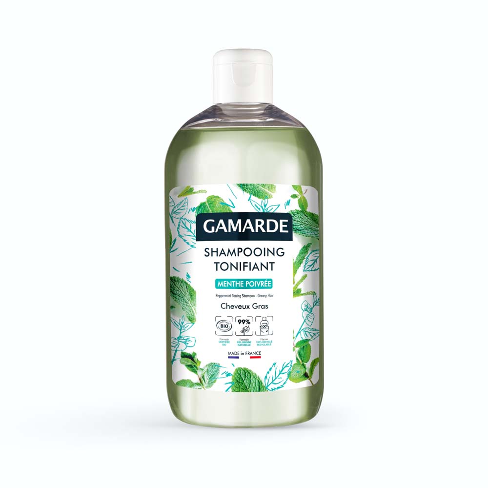 Gamarde Peppermint organic toning shampoo oily hair 500 ml