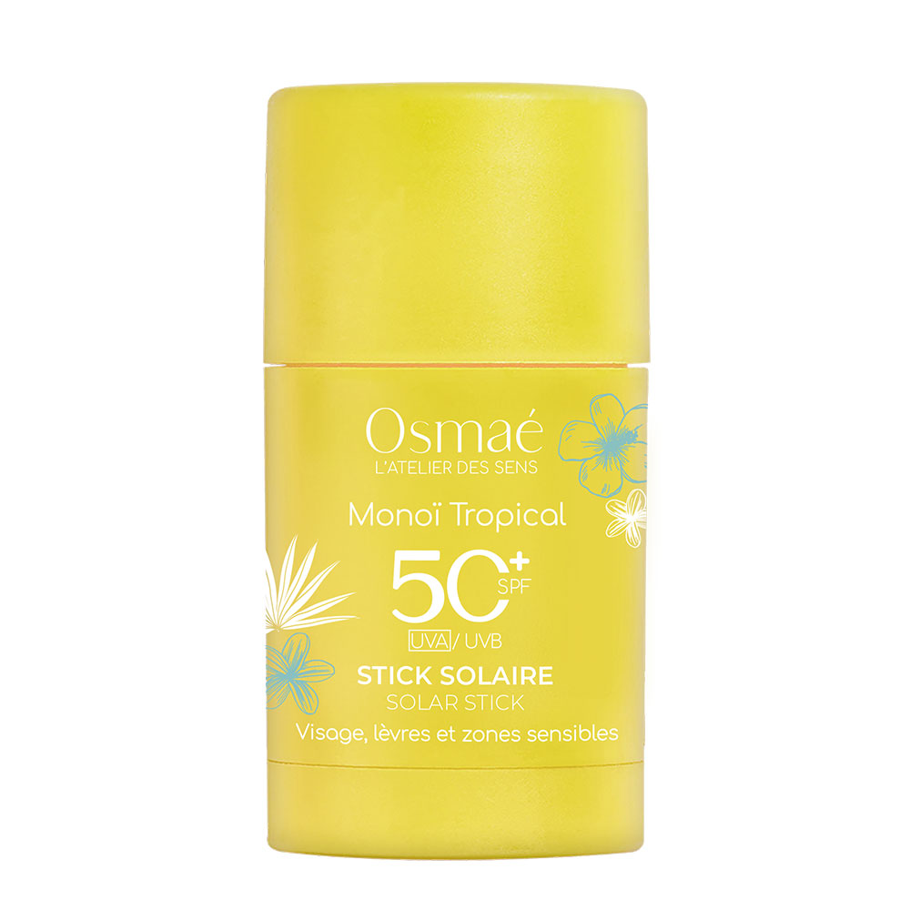 Osmae Monoï Tropical SPF50+ Suncare Stick Face, Lips and sensitive areas 15g