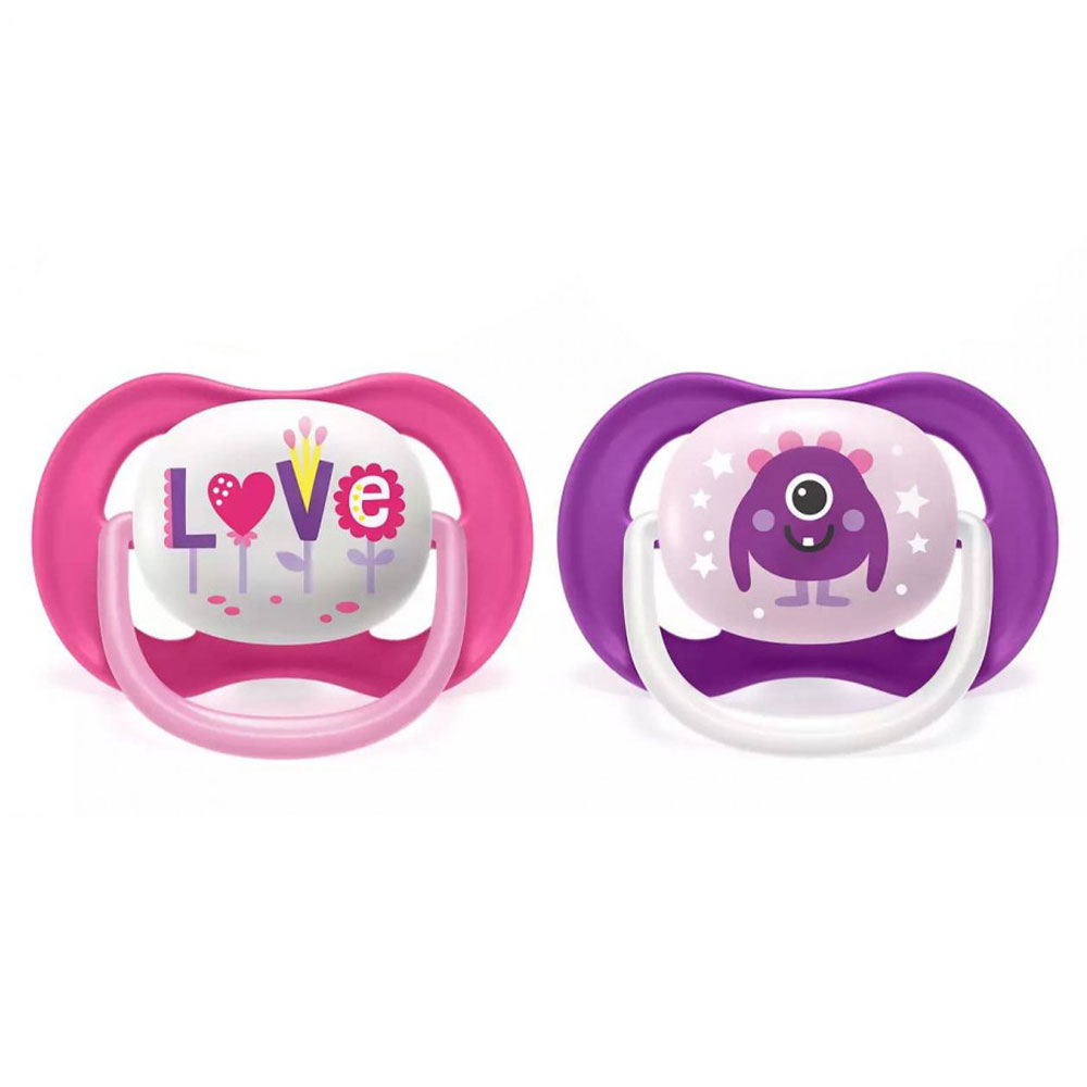 Avent Ultra-Air Orthodontic dummy I Love Papa Collection 6 to 18 months x2