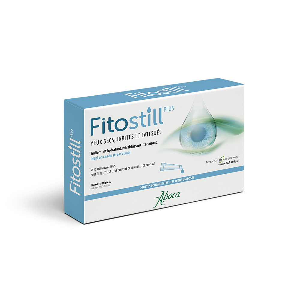 Aboca Eyes Fitostill Plus protective & soothing eye drops for irritated eyes Unidoses X10