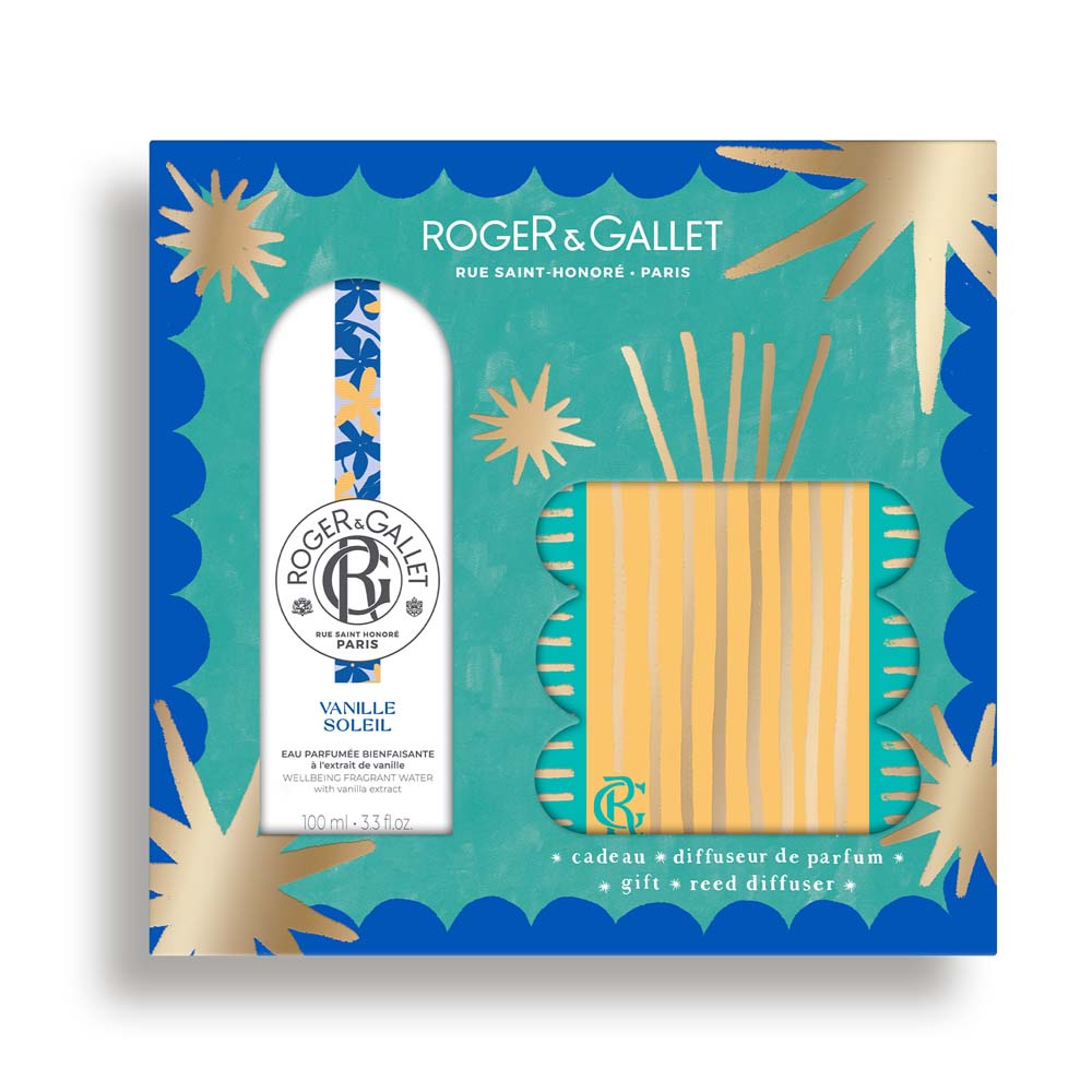 Roger & Gallet Vanille Soleil Gift set with scented water 100 ml + fragrance diffuser