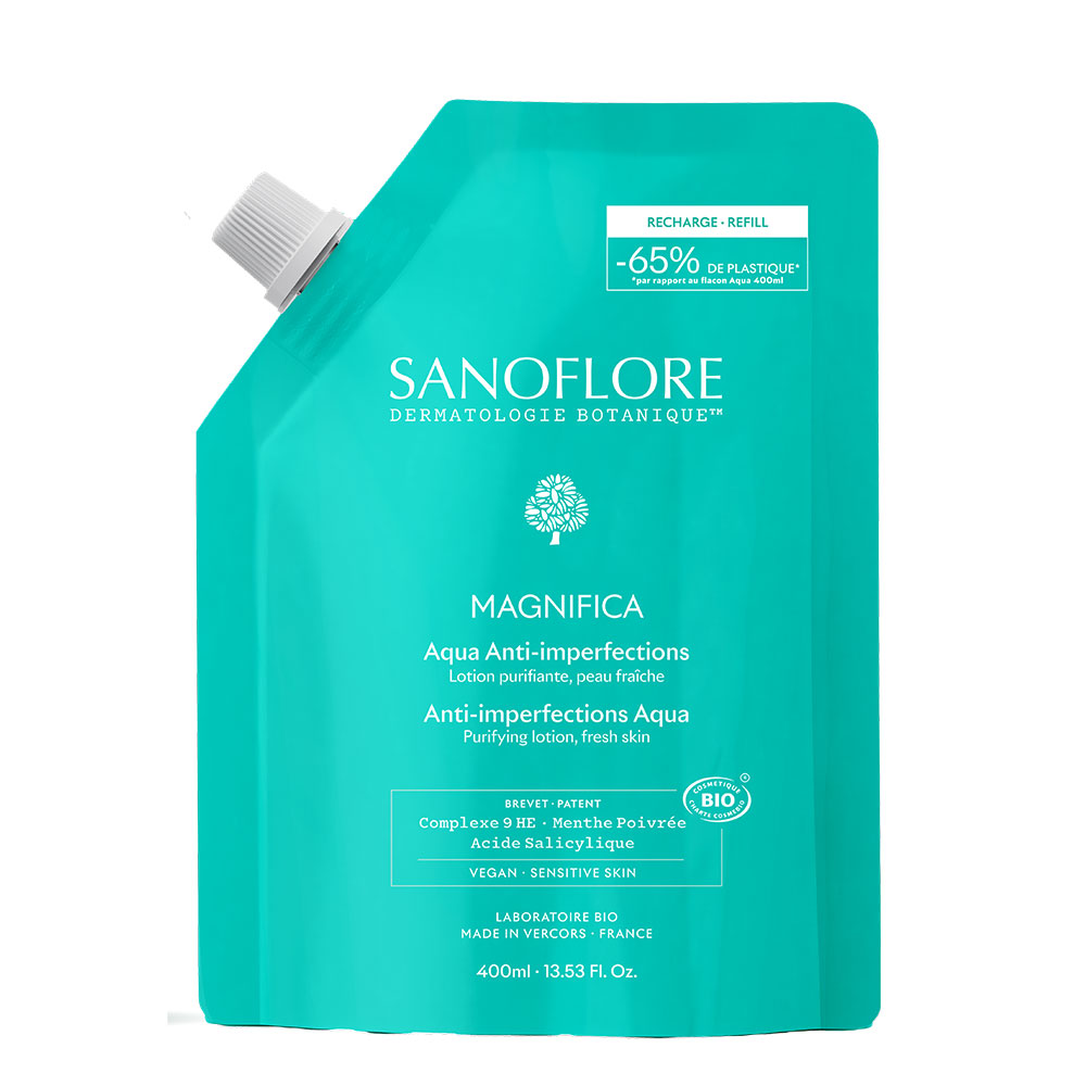 Sanoflore Magnifica Skin Perfecting Botanical Essence Aqua Bio Peau Tendance Acnéique Sanoflore 400ml