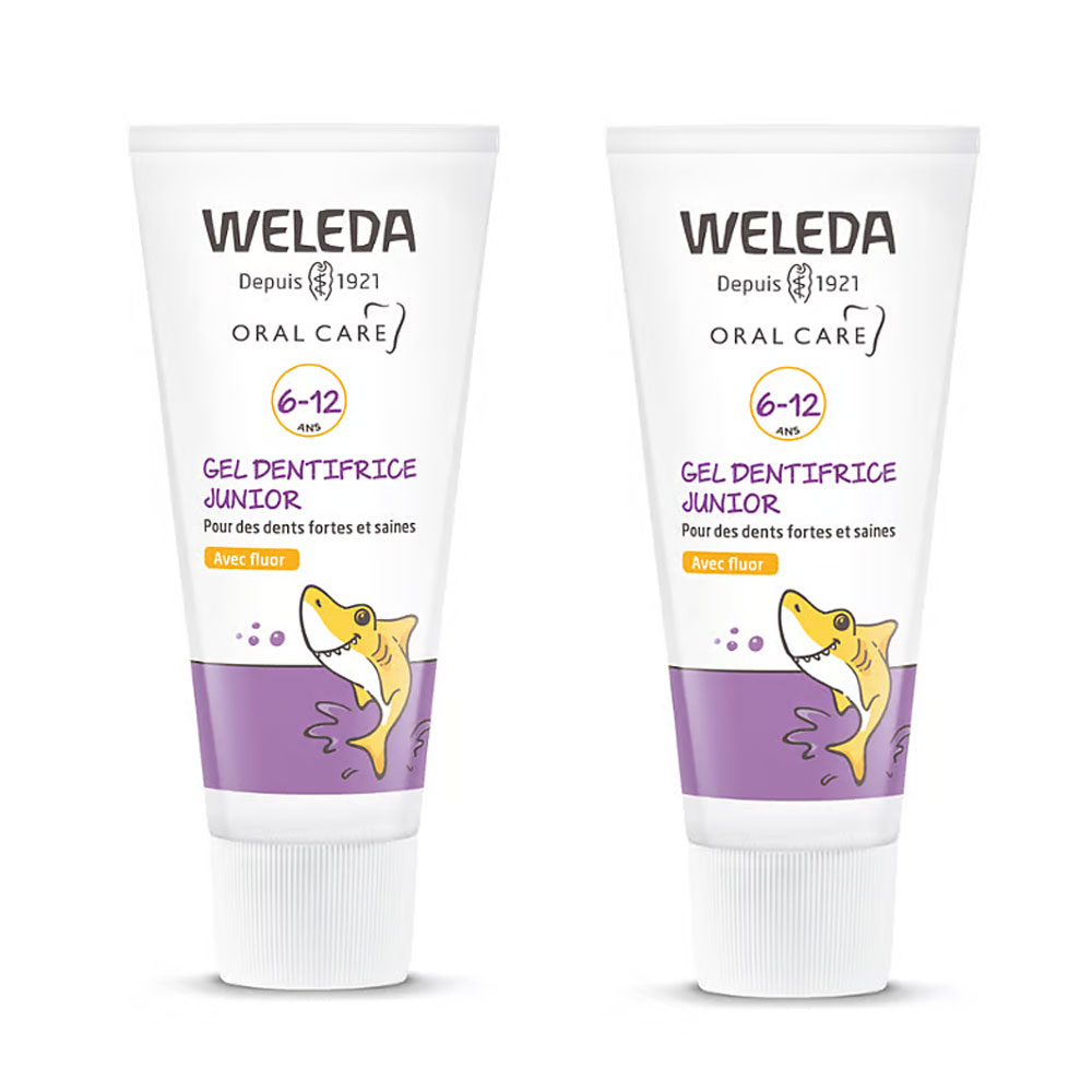 Weleda Junior toothpaste gel with fluoride 2 x 50 ml