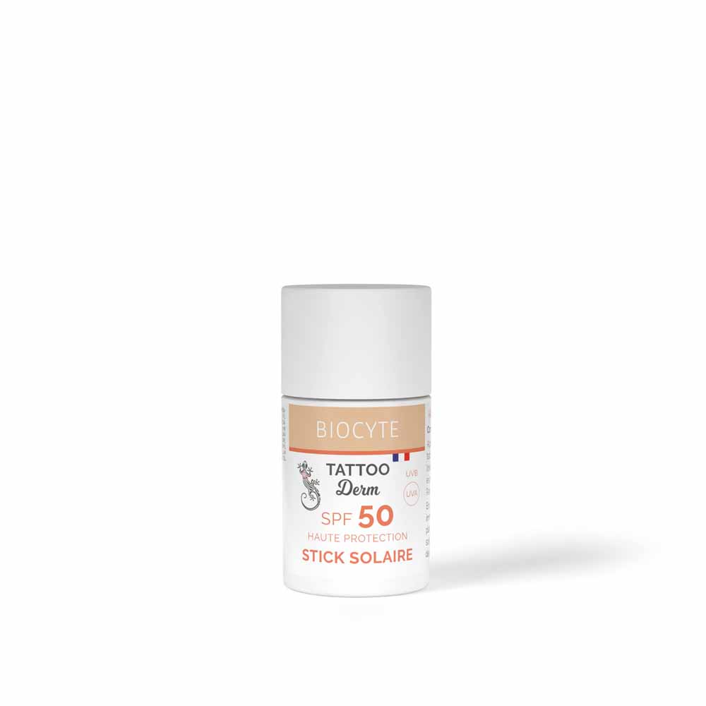 Biocyte Tattoo Derm Sunscreens SPF50 High Protection Suncare Stick Portable format 18g
