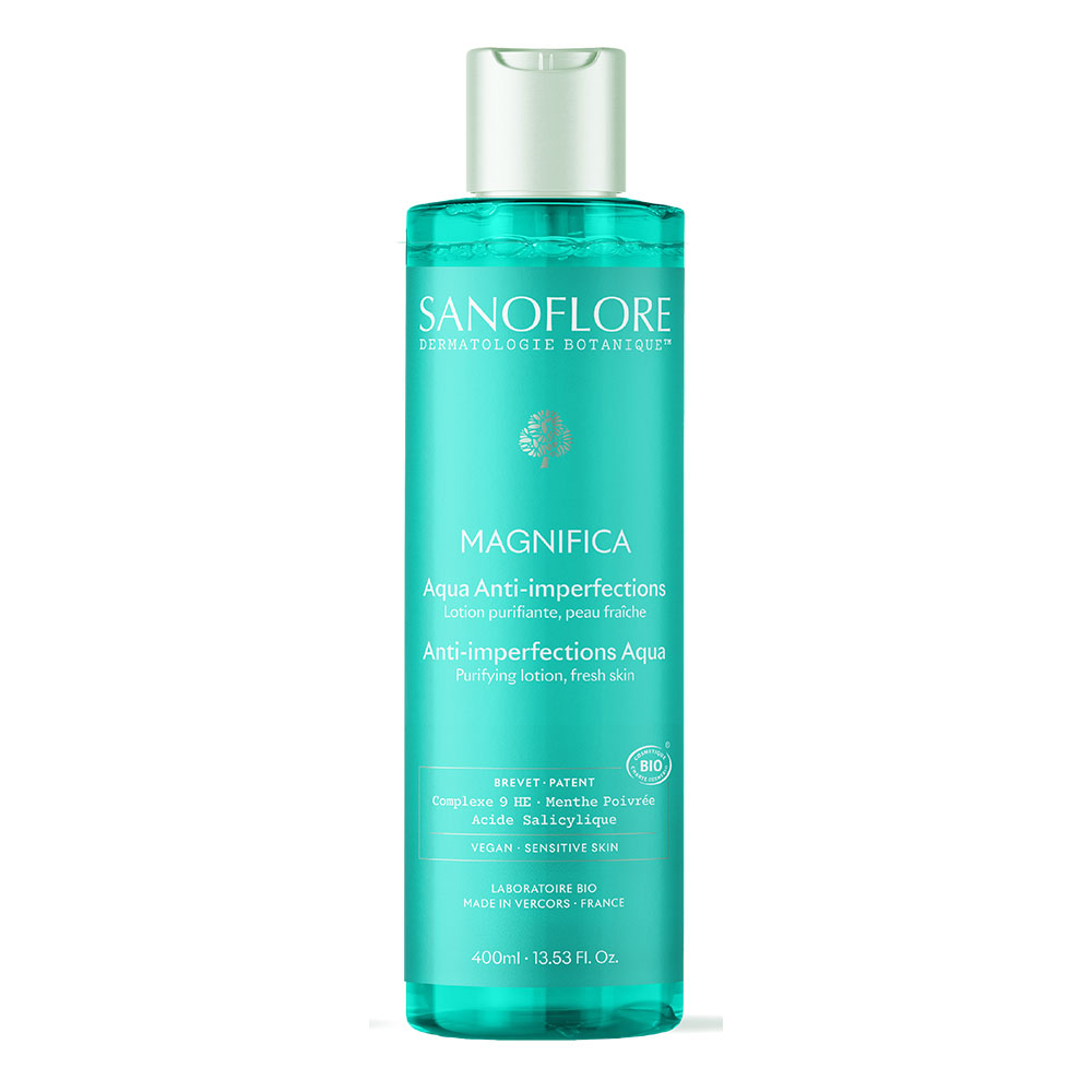 Sanoflore Magnifica Aqua Skin Perfecting Botanical Essence Peau grasse tendance acnéique 400ml