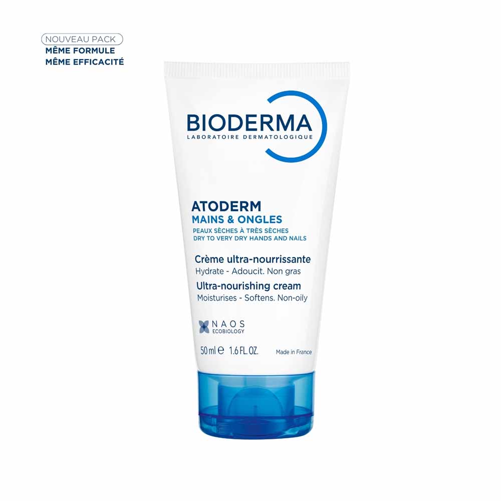 Bioderma Atoderm Repairing Hand Cream Mains & Ongles Sèches Et Abîmees 50ml