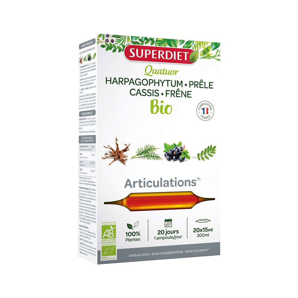Superdiet Quatuor Articulations Bioes 20 Ampulas 20 Ampoules